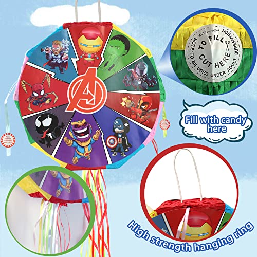 Hero Movie Pinata Festival Party Supplies For Kids, Super Cute Piñata Fillable Candy Birthday Party Favor Stuffers, Popular Interactive Pinatas Game Gift For Outdoor Activity Carnival Events Decorations For Girls Boys #TOP2