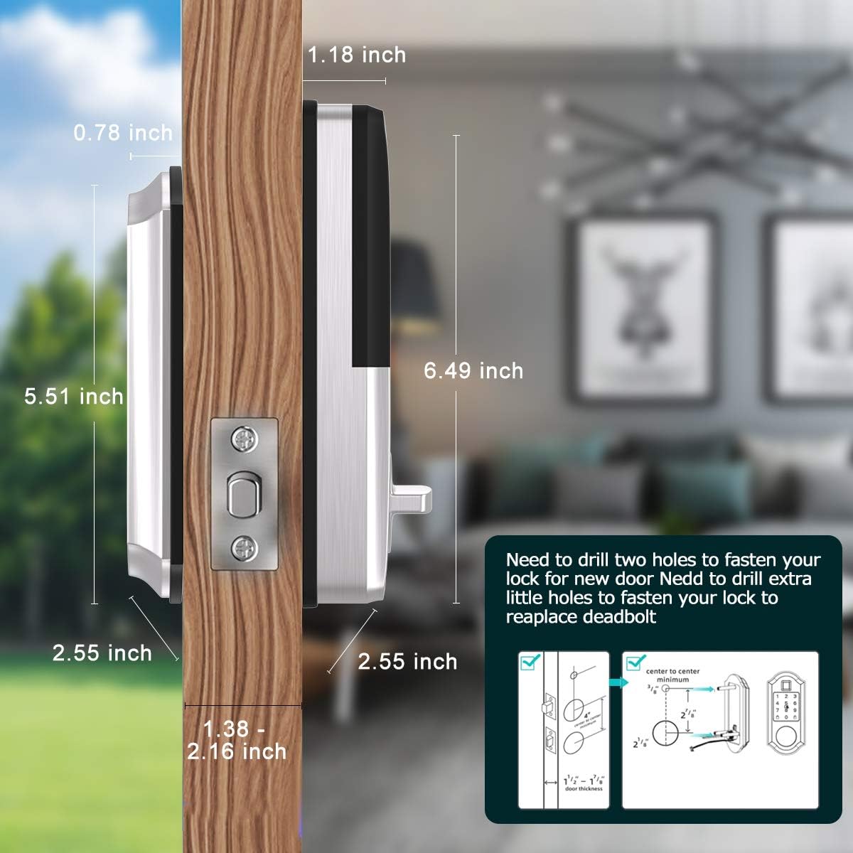 Exclusive Discount 50% Price Narpult Smart Lock Deadbolt, Electronic Door Lock, No Fingerprint Keyless Entry Door Lock, Compatible with Alexa, Google Assistant Best Cyber Monday 🔥 Narpult Smart Lock Deadbolt, Electronic Door Lock, No Fingerprint Keyless Entry Door Lock, Compatible with Alexa, Google Assistant
