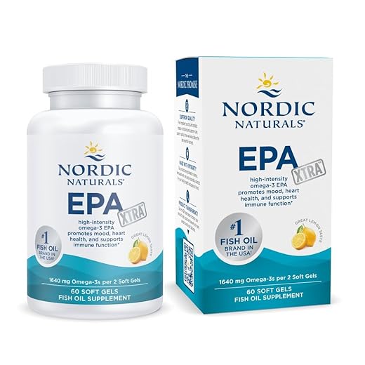 Nordic Naturals EPA Xtra, Lemon - 60 Soft Gels - 1640 mg Omega-3 - High-Intensity EPA Formula for Positive Mood, Heart Health & Healthy Immunity - Non-GMO - 30 Servings