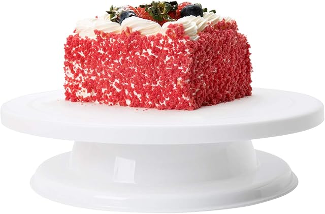 Cake Turntable Stand -11 Inch Rotating Cake Stand Professional Rotating Icing Turntable