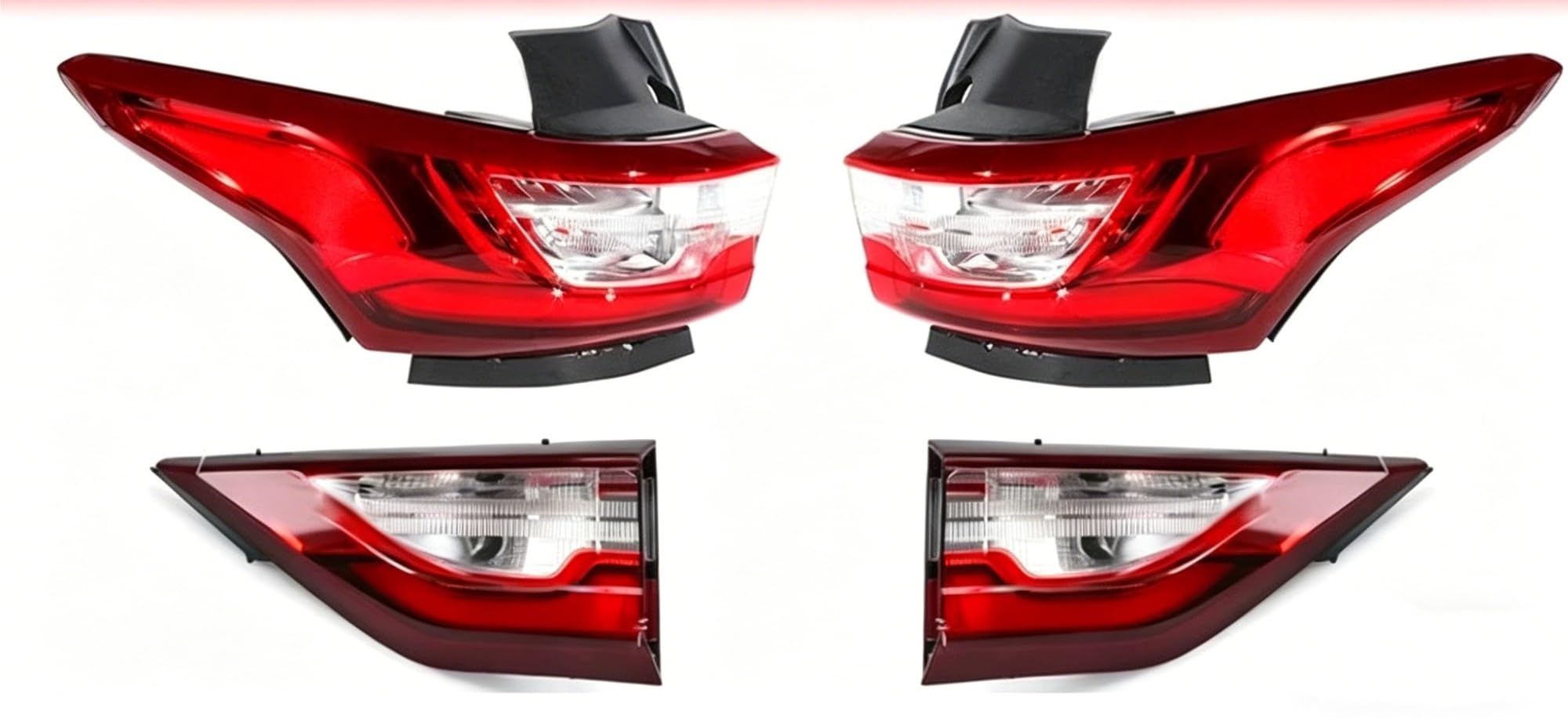 Lampa Tyłowa Samochodu Lampa Hamulcowa Lampa Migająca Dla Chevy Dla Traverse 2018 2019 2020 Wersja US(4pcs)