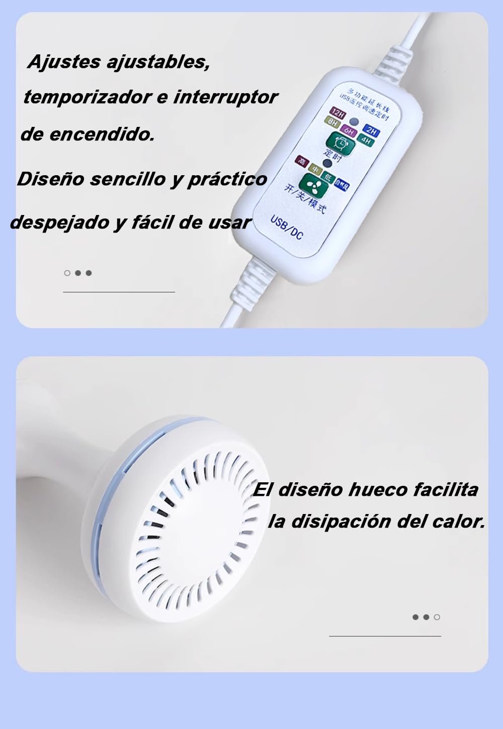 Ventiladores de Techo con Mando a Distancia 6 Aspas 4 Velocidades Temporizador Hasta 12h Ventilador Techo Pequeño Silencioso