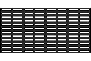 Black 3' x 6' Decorative Wall Mounted Panel