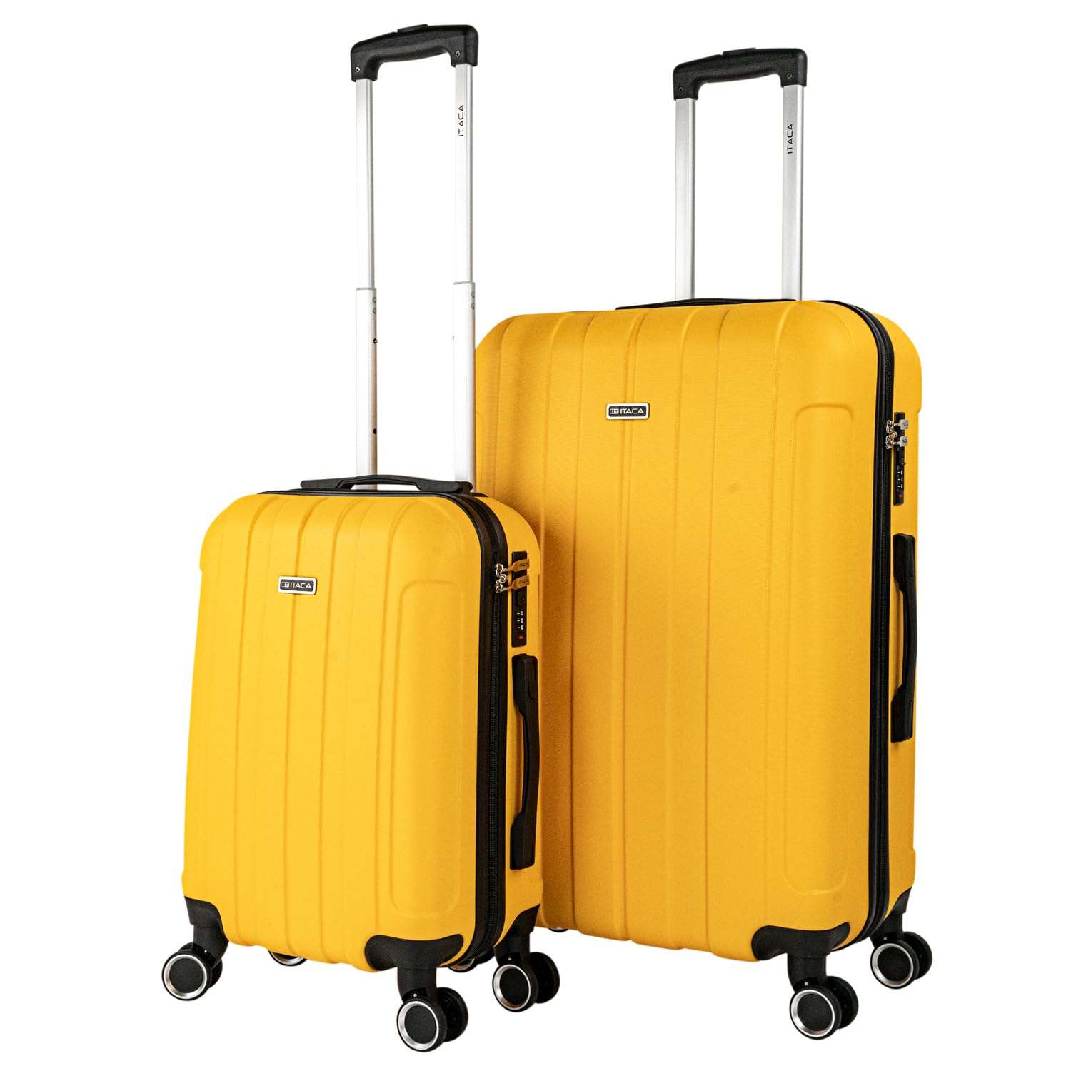 ITACA - Maleta Mediana con 4 Ruedas Giratorias para Viajes Largos Tipo Trolley Ideal como Maletas de Viaje Grandes 23 Kilos y Maleta Viaje Mediana Resistentes, Amarillo — view 70