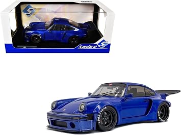 Diecast Model Car Compatible for 2024 Porsche 911 KS-R by Khyzyl Saleem, Dark Blue Metallic, 1/18 Scale Solido S1810503