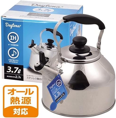 JapanBargain 1914 tetera de té de acero inoxidable silbido agua café tetera tetera tetera para estufa Top IH inducción Ready gran capacidad acabado JapanBargain 1914 tetera de té de acero inoxidable silbido agua café tetera tetera tetera para estufa Top IH inducción Ready gran capacidad acabado