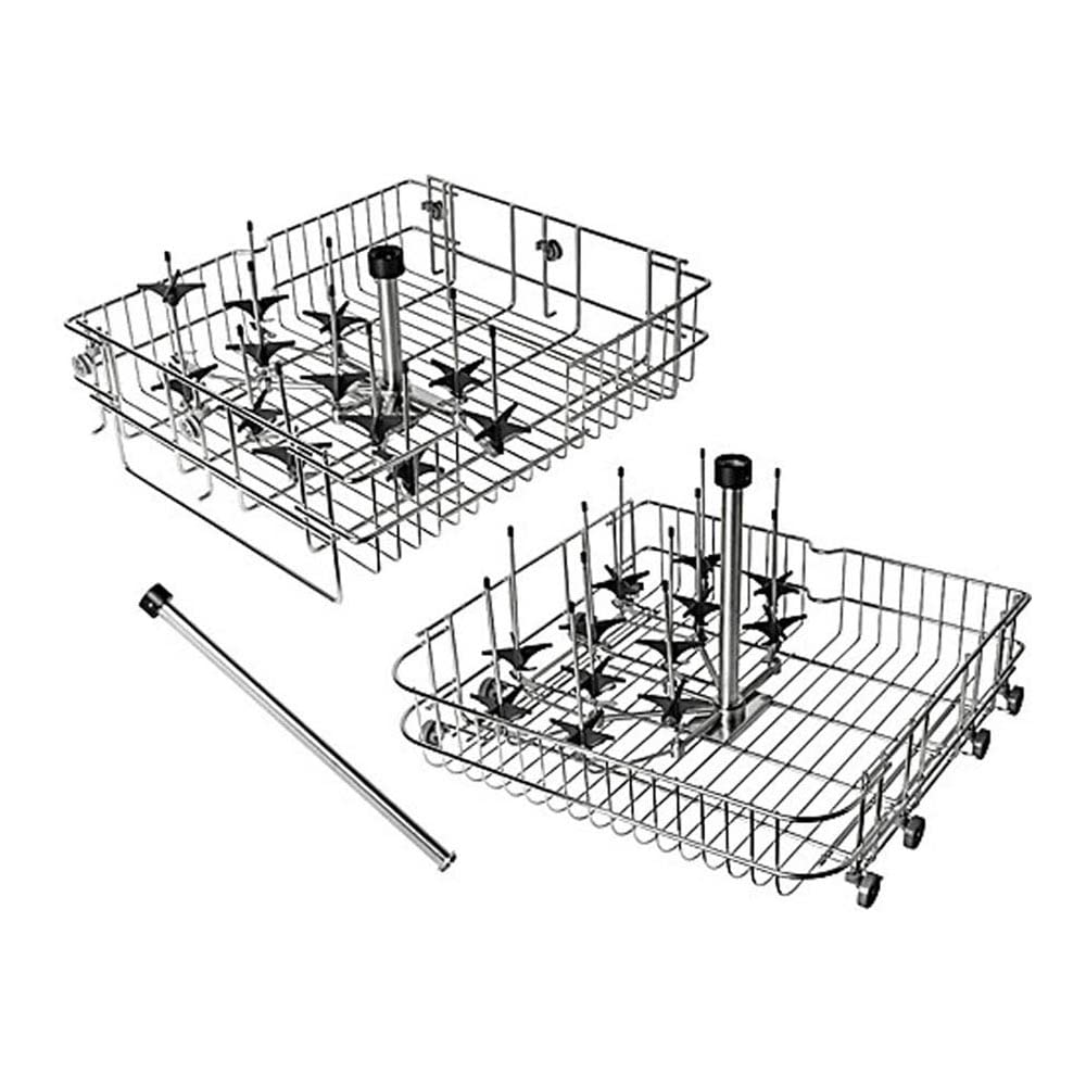 437189 Test Tube Basket Insert with Lid for Glassware Washer, 75 mm Tubes Length