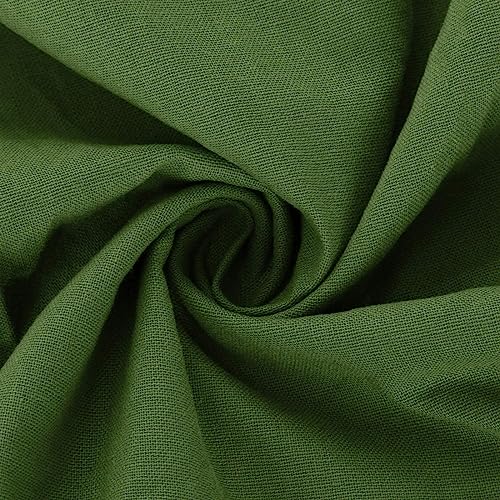 Robe d'été longue en mousseline de lin fluide à col V