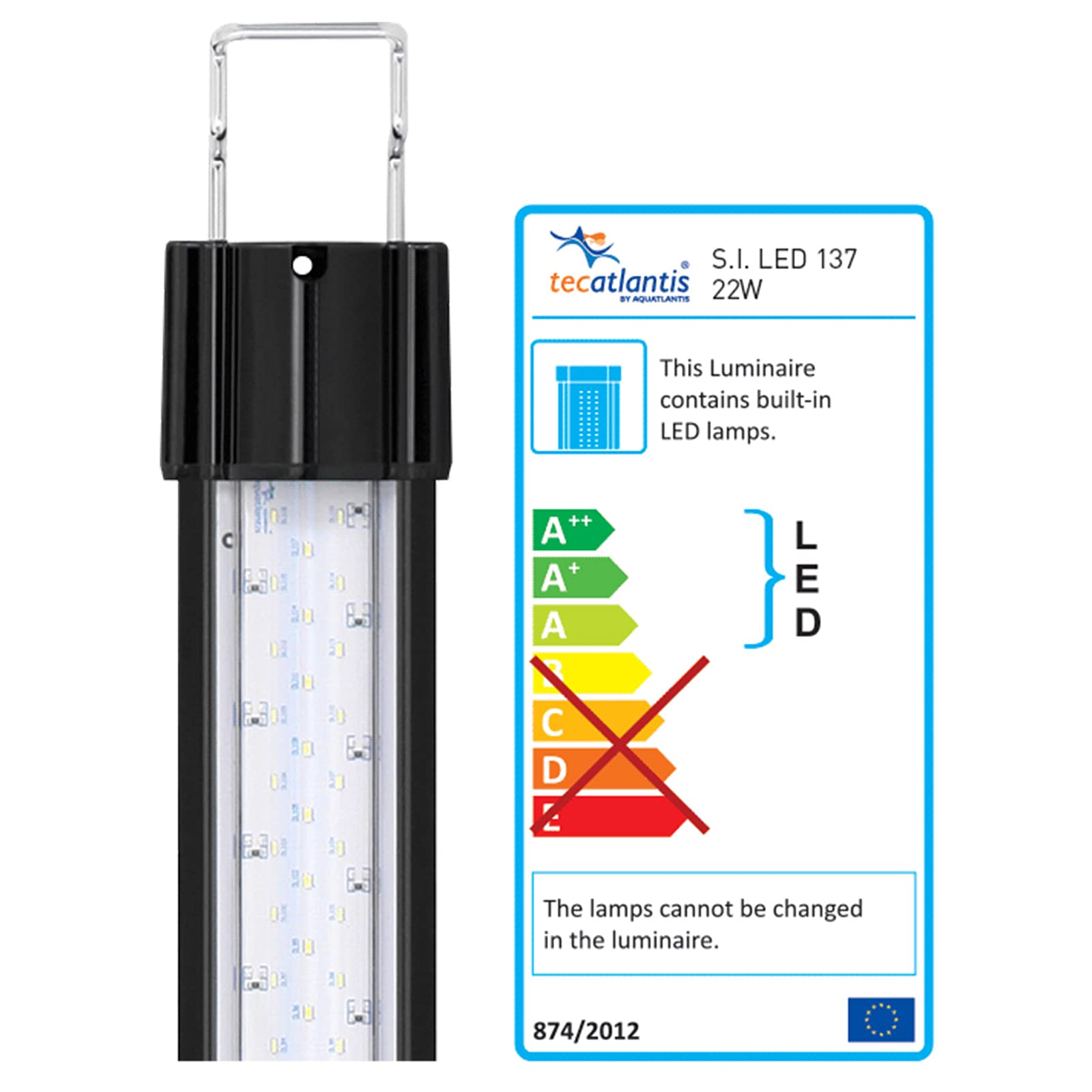 Zolux Rampa LED per terrario, Tartarughe di Terra, Misura 2