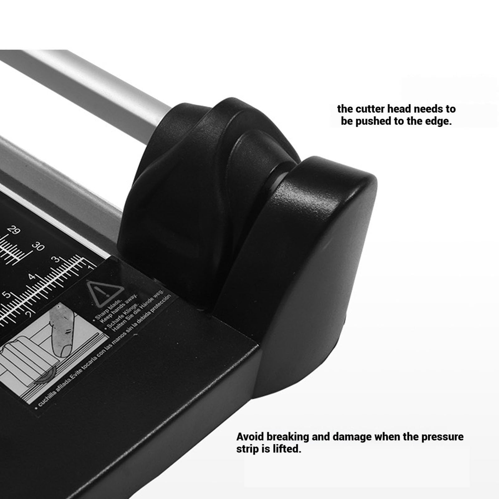 Cortador de papel guillotina, recortadora de cuchillas deslizantes resistente, máquina de tijeras profesional para oficina, escuela y uso doméstico, corta 10 hojas, base de metal inoxidable