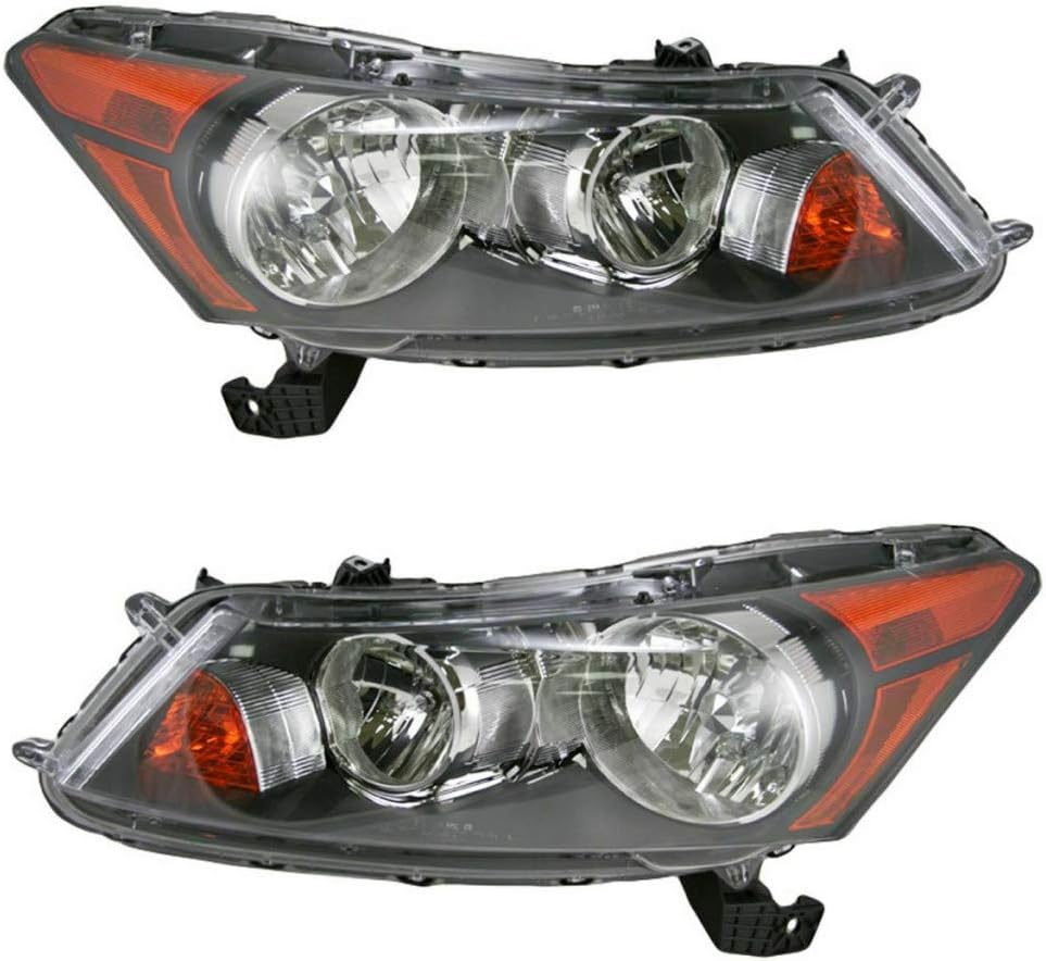 Amazon.com: For Honda Accord Headlight Assembly 2008-2012 Pair 
