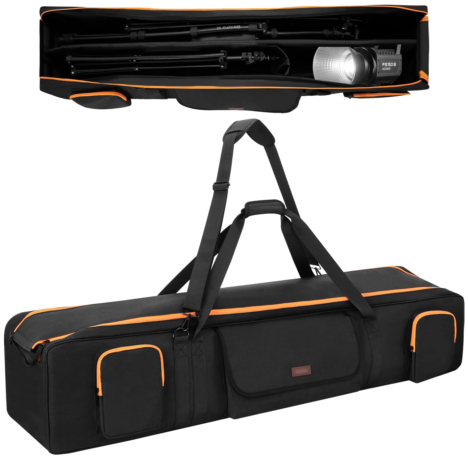 Borsa per treppiede imbottita da 128 cm con 2 divisori estraibili