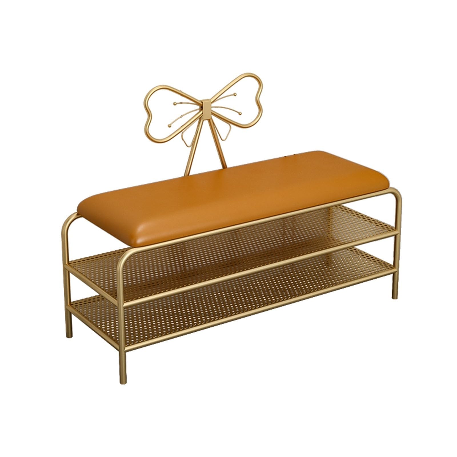 Banc de rangement à chaussures avec siège rembourré robuste pour l'entrée