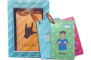 ASL First Word Flash Cards - Sign Language Flashcards for Toddlers to Adults