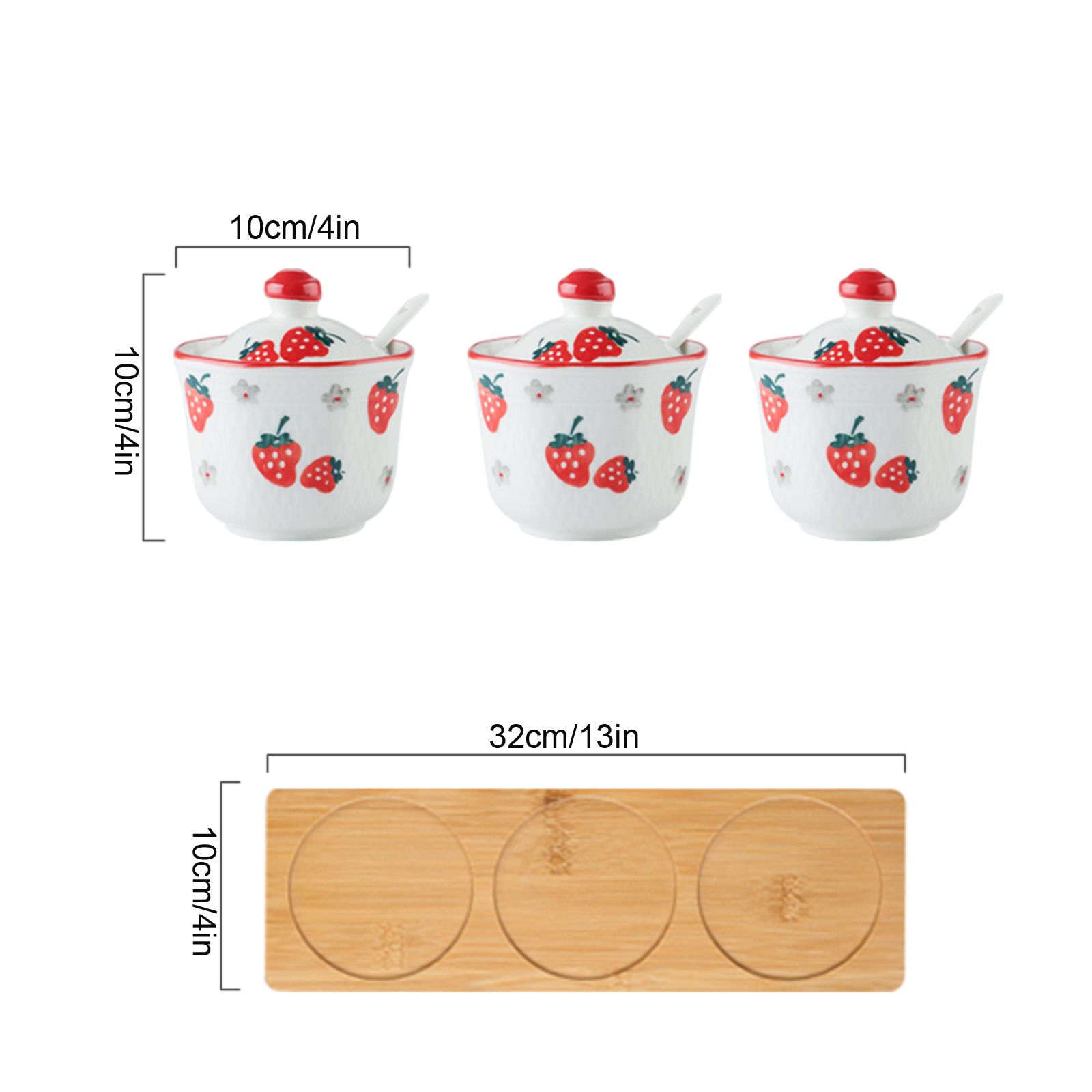 XYNSNDB Zuccheriera, Contenitore per condimenti, zuccheriera con Motivo Disegnato a Mano con Coperchio, zuccheriera in Ceramica a Forma di Tazza da tè, Accessori per caffè, versatore di Zucchero,