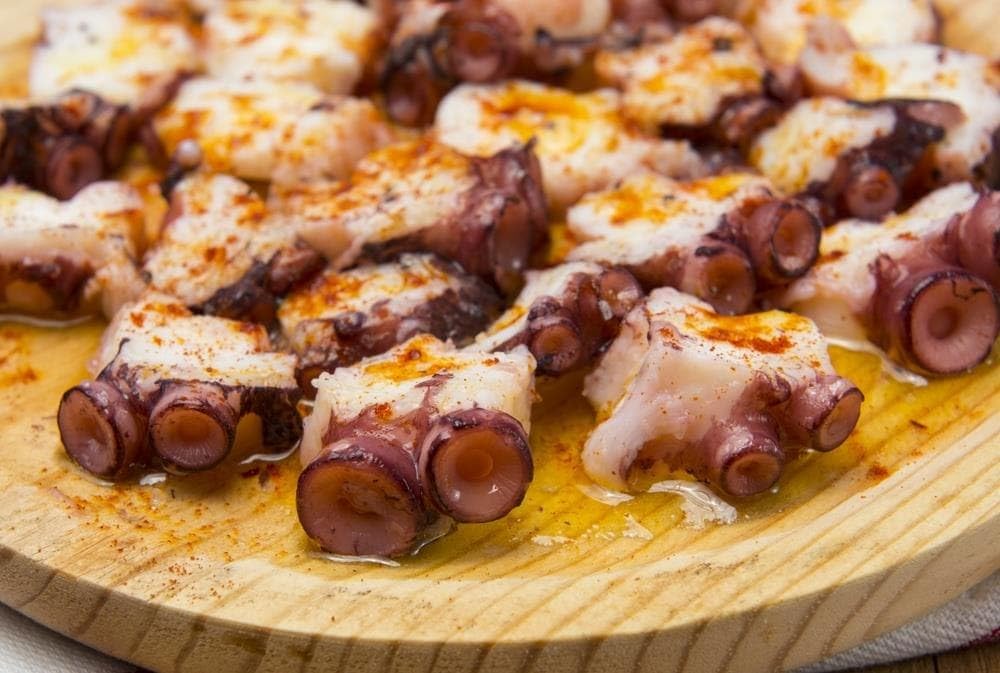 6x Plato de madera para pulpo, pizza, charcuteria, quesos, tapas, entrantes, vajilla para comida, tabla de picar, fuente para alimentación. (6x 30cm)