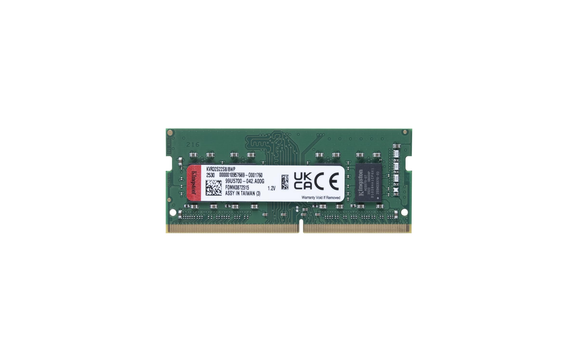 Kingston 8 GB DDR4 3200 MHz KVR32S22S8/8WP NB RAM : Amazon.com.tr