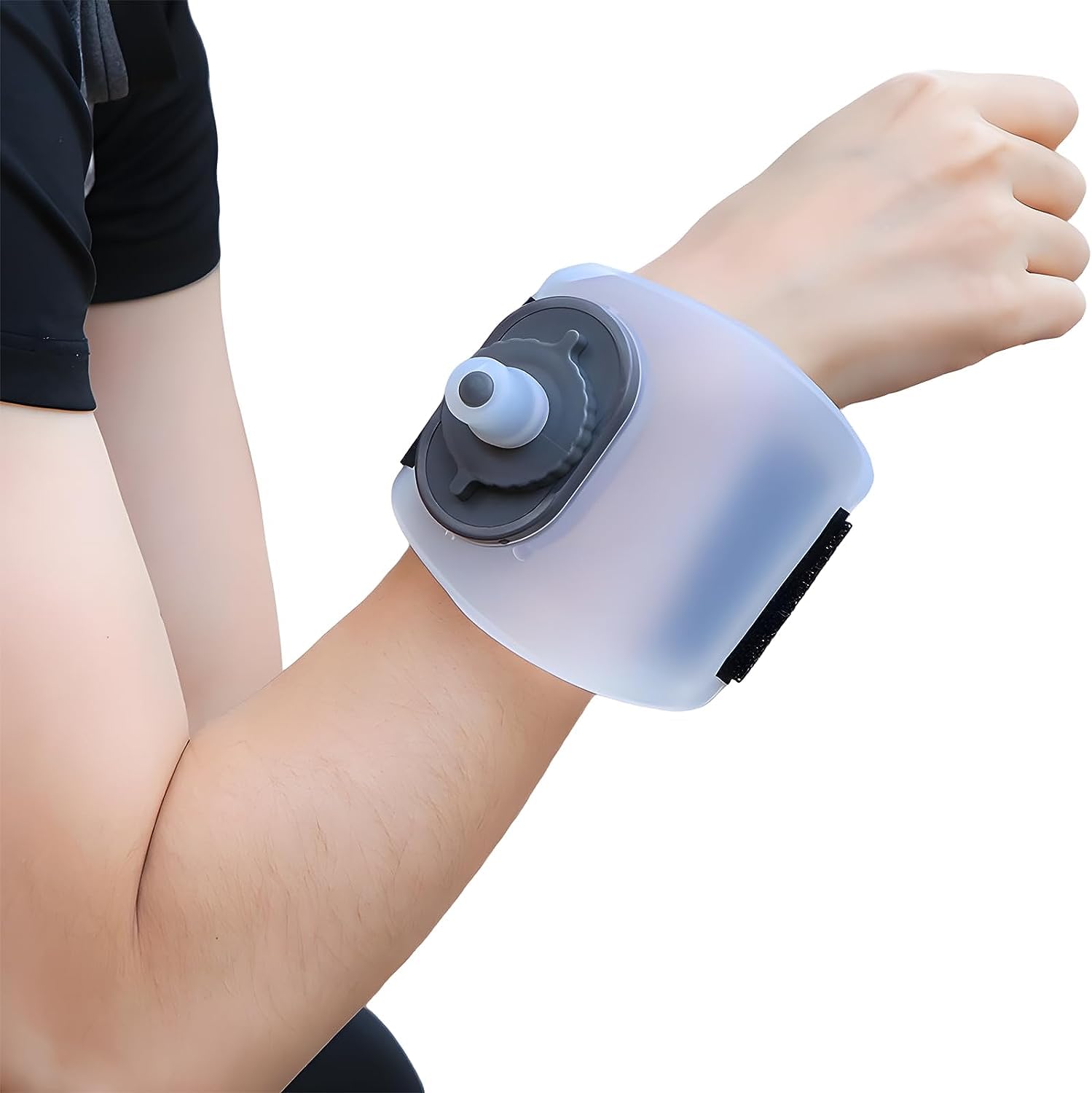 Delidge Wrist Water Bottle, Cycling Kettle Outdoor Running Wrist Water Bottle Portable Fitness Cycling Silicone Water Cup for Long-distance Running/Cycling/Rock Climbing (white) (B0CG9HKSSV) Amazon Price History, Amazon Price Tracker