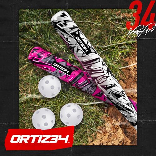 Ortiz34 Bat & Ball Set - Graffiti Plastic Bat & Ball Homerun Set- David Ortiz Backyard Baseball Set for Youth, Kids, Teenagers, Adults (2 Pack Bat & Ball Set, Blue/Purple) by Ortiz34 - Image 5