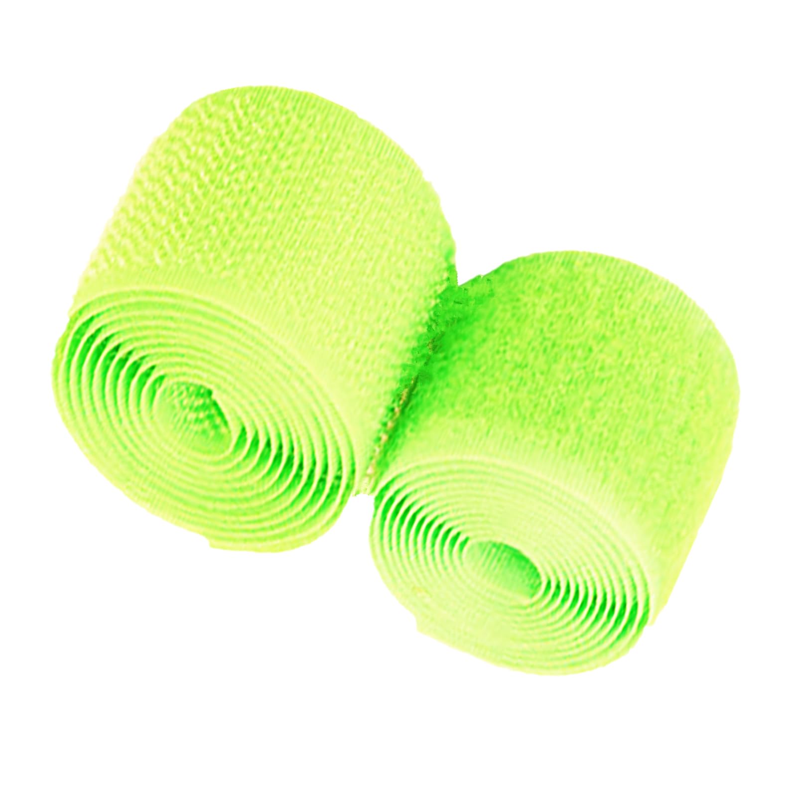 Generic 2 inch Wide Fluorescent Yellow Sew On Hook and Loop Tape Non-Adhesive Nylon Fabric Fastener Set for Handbags Clothing Shoes Backpacks DIY Crafts