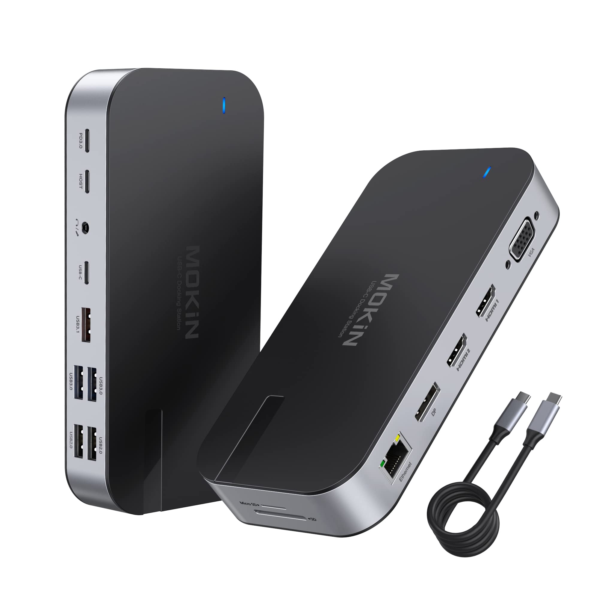 Buy USB C Docking Station, Quad Monitor Thunderbolt 3 Laptop Dock