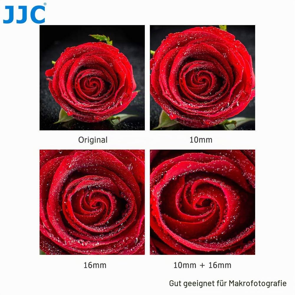JJC Makro Autofokus-Zwischenringe (AF) für Makrofotographie 10mm und 16mm (Passen für Panasonic Olympus M4/3 Micro Four Thirds MFT Kameras)