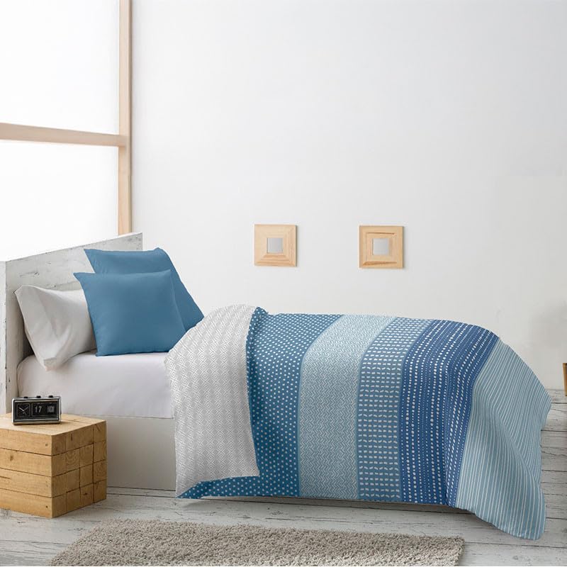 Rufino Díaz Edredón Invierno Reversible 350g Estampado Naray - Azul, 105 cm