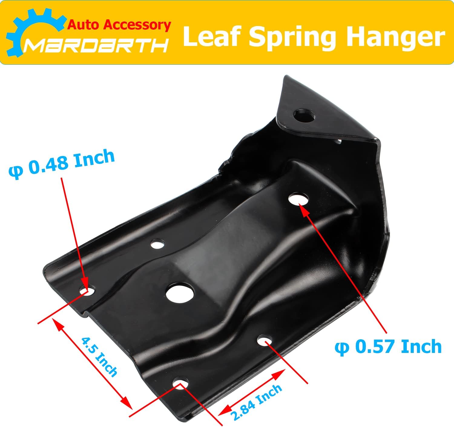 12474021 Rear Leaf Spring Bracket Kit Compatible With 1999-2015 Silverado Sierra 1500, 2007-2009 Tahoe Yukon ESCALADE AVALANCHE, Rear Leaf Spring Hanger Replace 722032