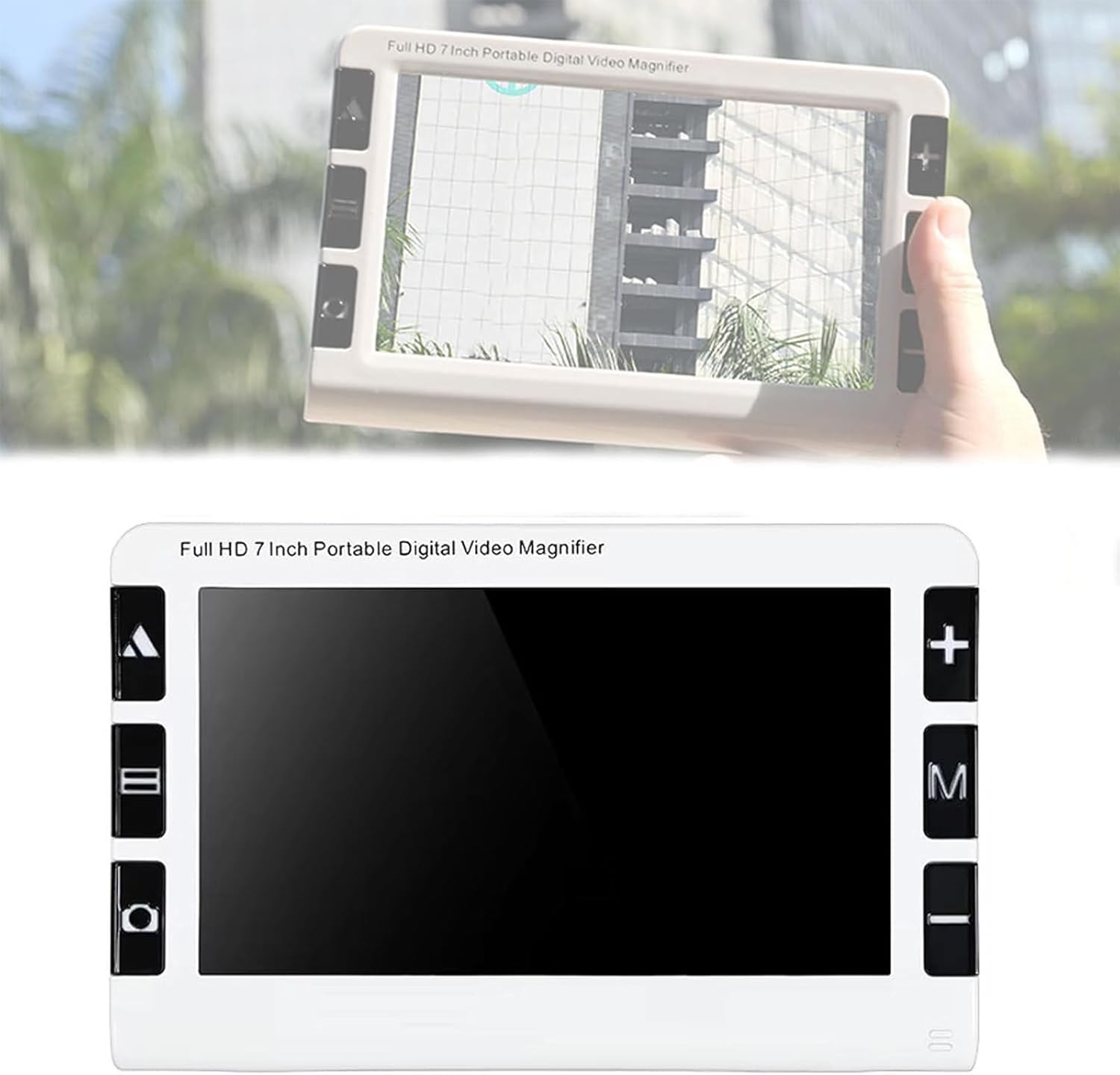 Portable Digital Video Magnifier, Electronic Reading Aid 7 Inch, 2x-32x Times Zoom, 19 Color Modes, for The Visually Impaired Macular Degeneration Low Vision