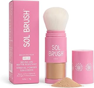 Protector solar mineral en polvo SPF 50, prot...