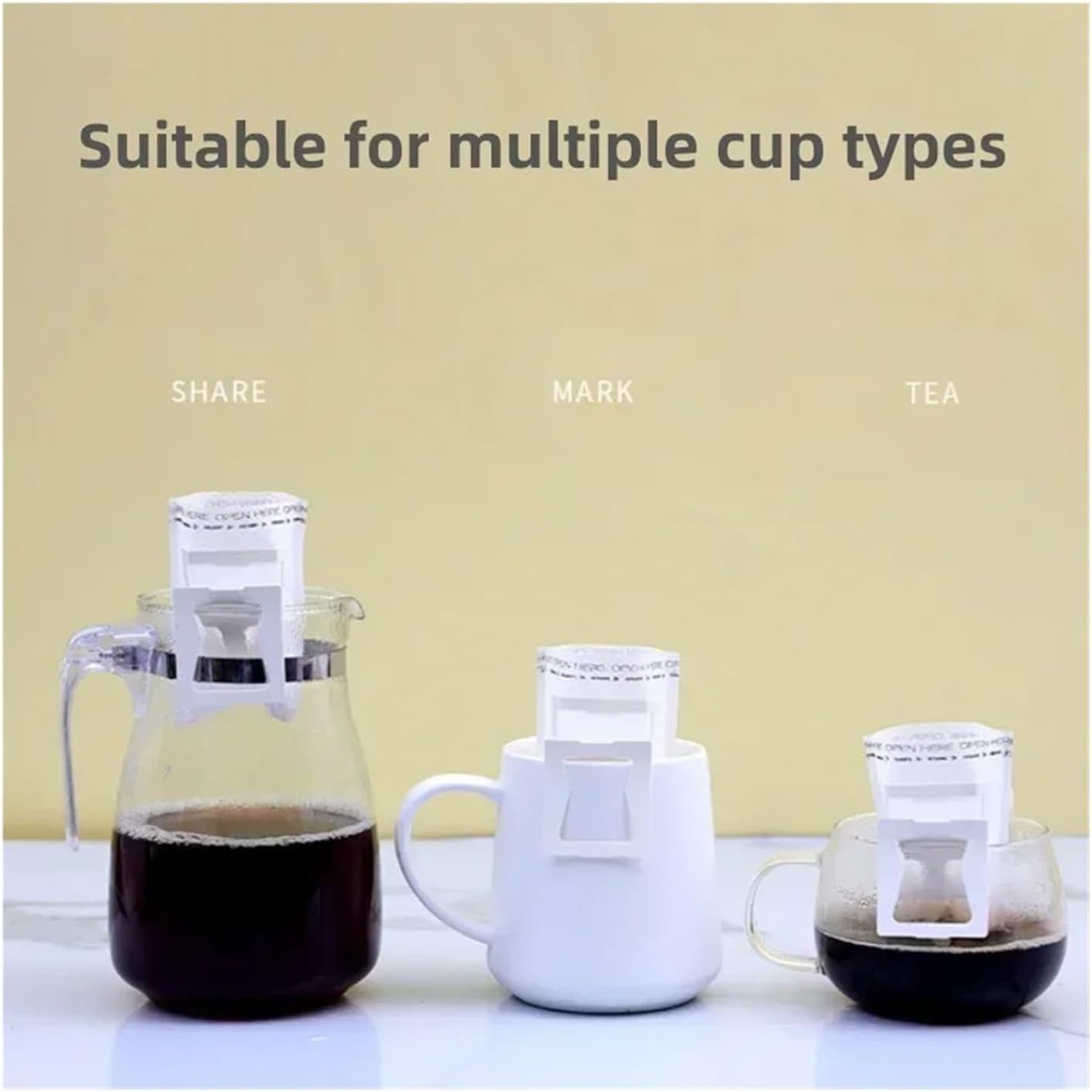 Portable Coffee Filter Paper Bag Hanging Ear Drip Coffee Bag Disposable Drip Coffee Filter Bag For Travel,Home,Office,Camping(200pcs)