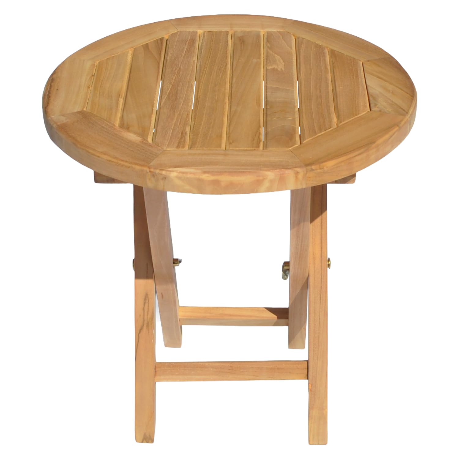 Happy Garden Tavolino rotondo in teak 50 cm LOMBOK