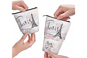 Swono Paris Pencil Case: Eiffel Tower Charm and Parisian Elegance
