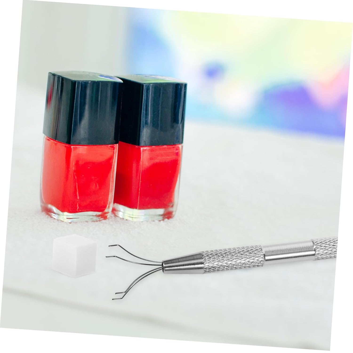 5sets Sponge Nail Art Set Grabber Tool Soft Manicure Sponges for Fade Techniques for Nail Professionals and Beginners
