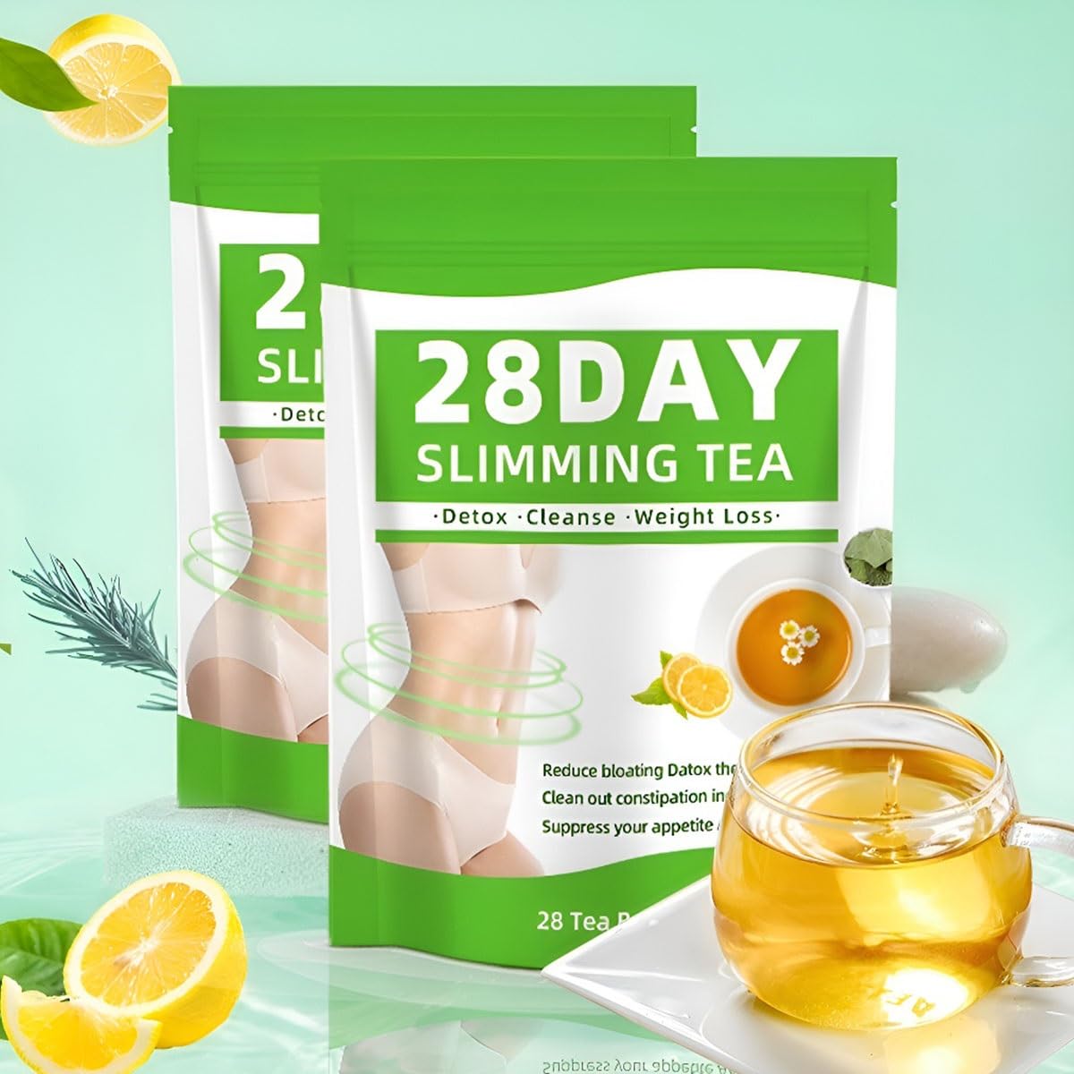 28-dniowa Herbata Detoksykująca – Naturalna Herbata Ziołowa Do Delikatnego Oczyszczania Ciała, Codzienne Wsparcie Detoksykacji Z Najwyższej Jakości Ziołami(3PCS)