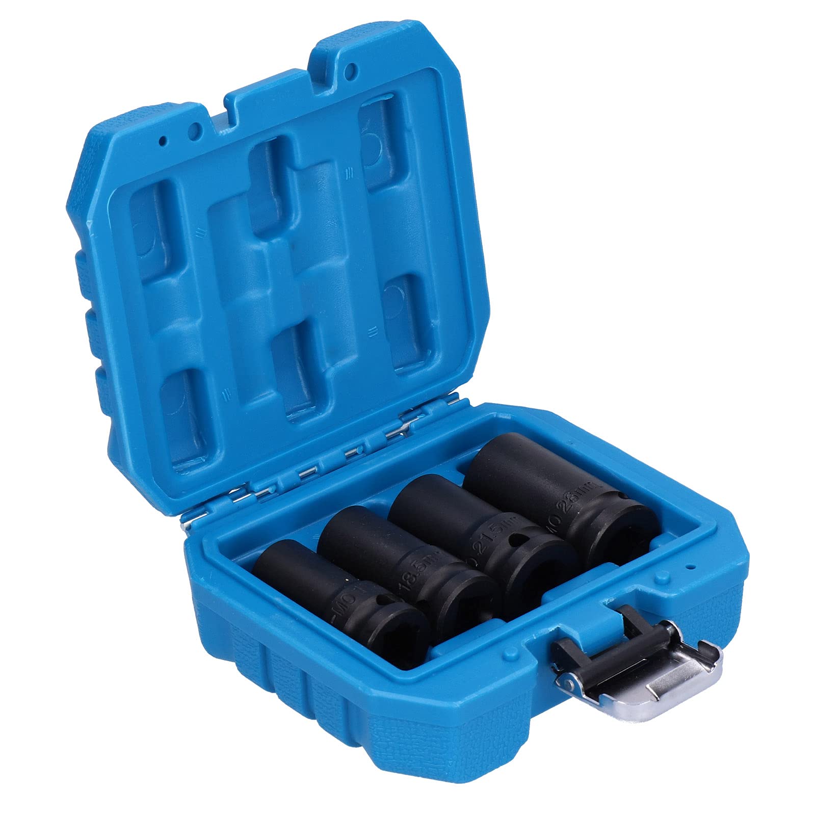 NDNCZDHC Wheel Lock Removal Kit, 4pcs Locking Wheel Bolt Nut Removal Sockets Removers Extractors Kit Aluminum Alloy Car Tool