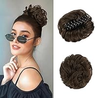 Vista 21 de SOFEIYAN Clip de Garra para Moño Despeinado Pieza de Cabello Ondulado Rizado Clip de Moño con Garra Chignon Coleta Postizos Extensiones de Cabello