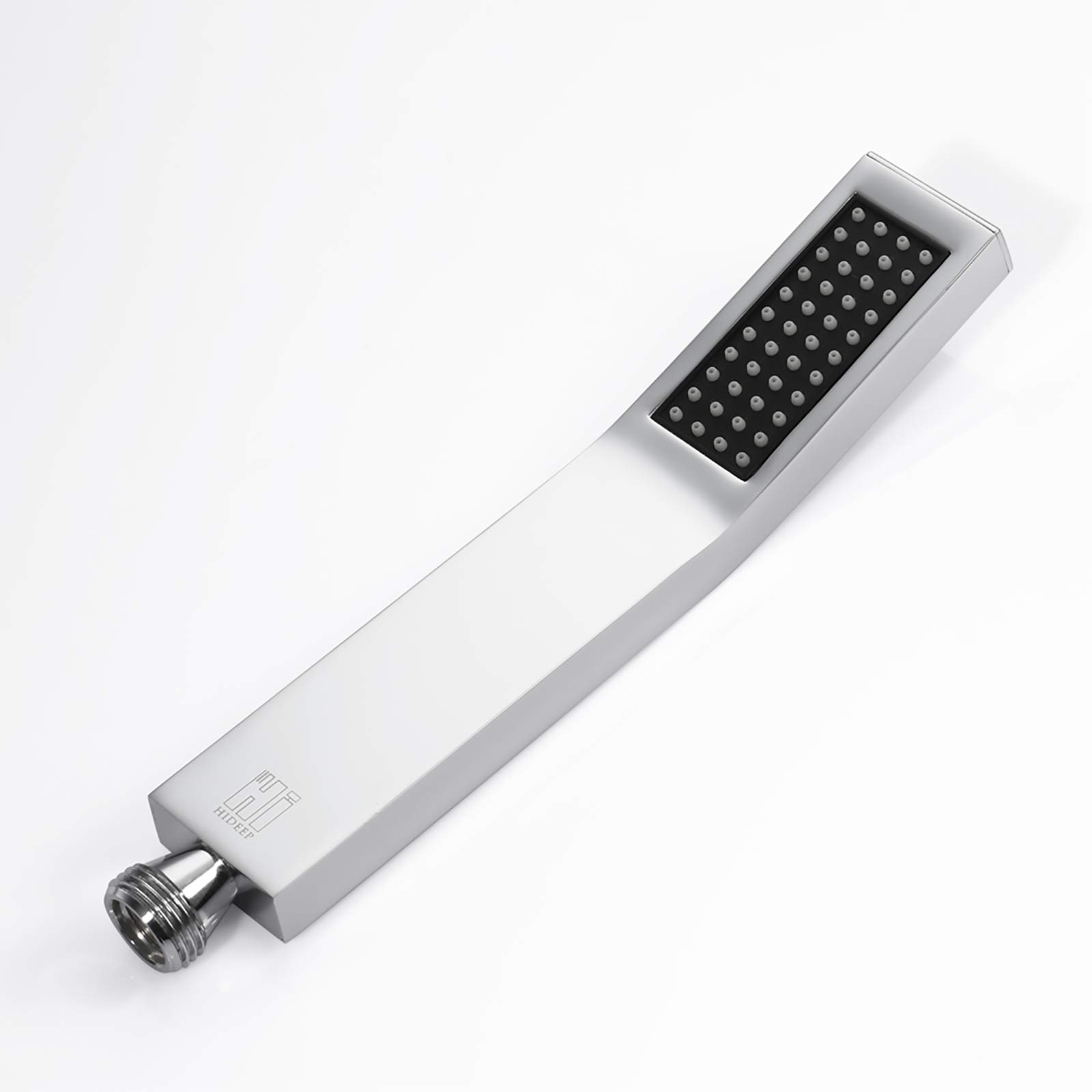 Pommeau de Douche avec Tuyau Douchette à Main Economie D'eau Laiton Pomme de Douche à Main Anti Calcaire Tête de Douche avec Sortie d'eau en Silicone, Chrome