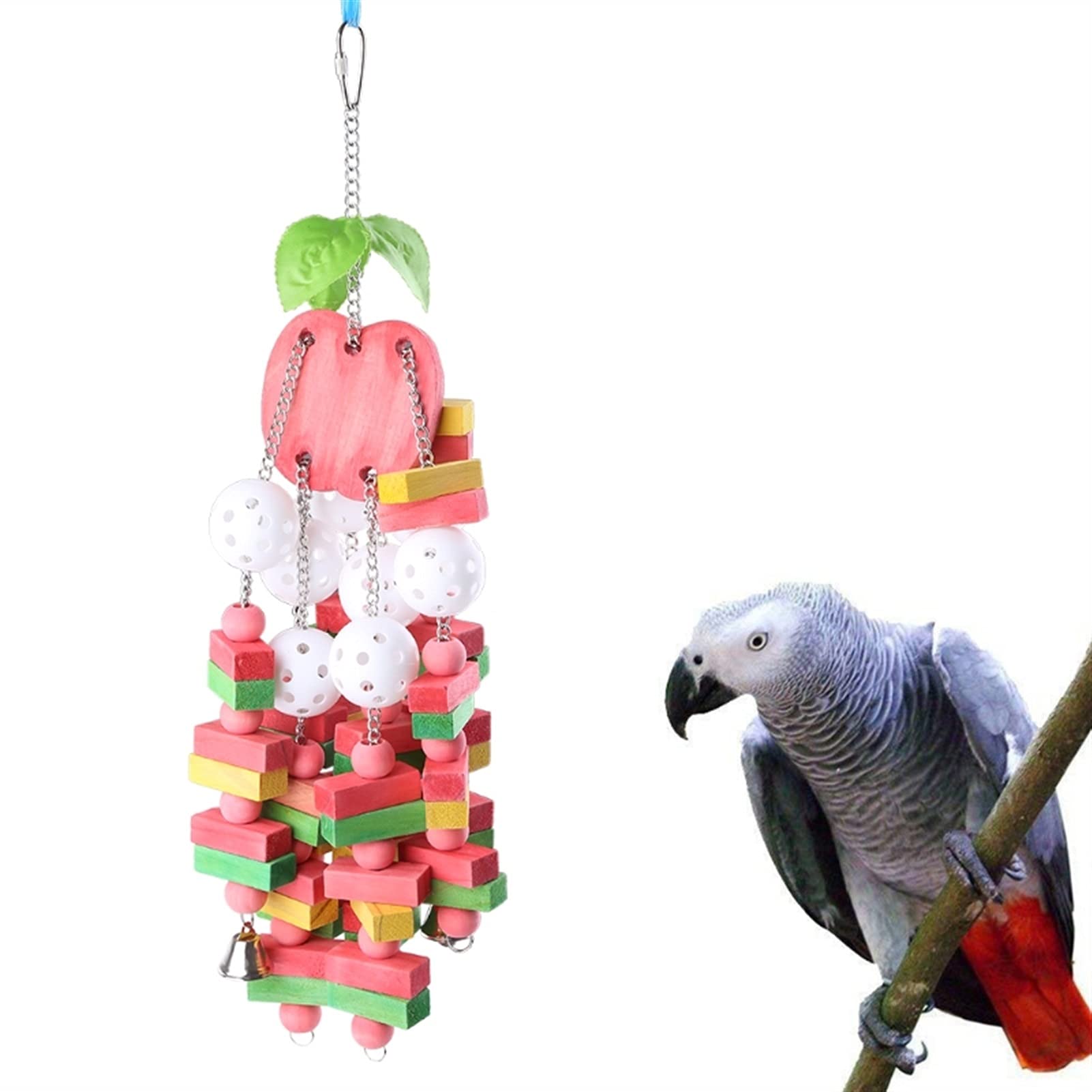 Vogelspielzeug Vogel Papagei Kauspielzeug Große mittlere Papageien Vögel Käfig Biss Kauen Spielzeug für afrikanische graue Macaws Haustier Vogelbedarf