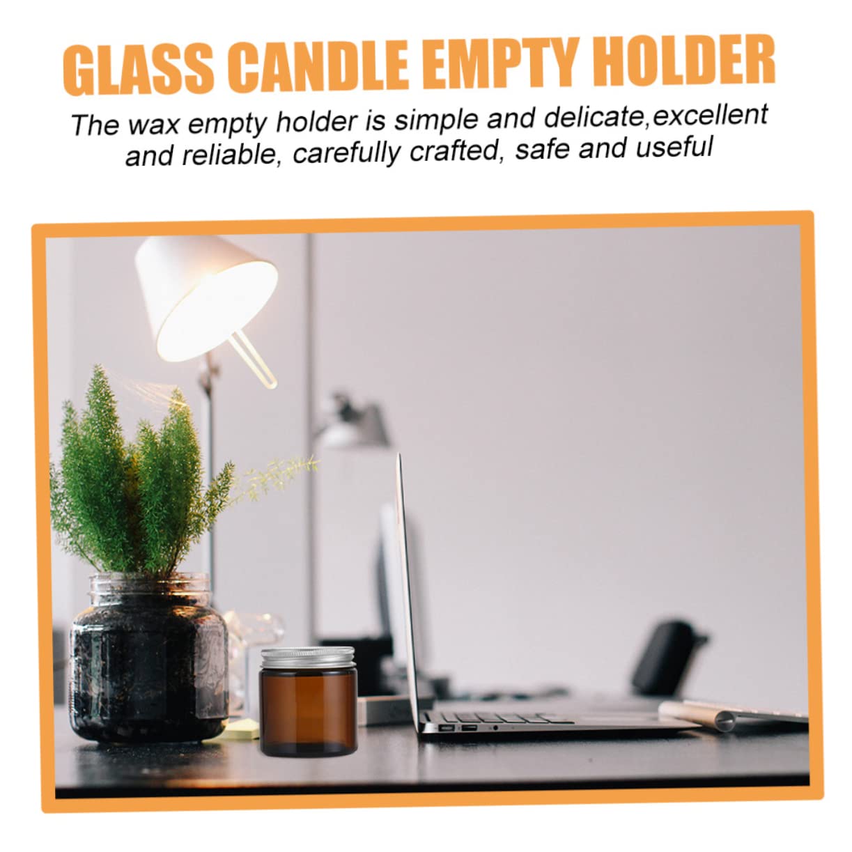 SEWACC 10pcs Candle Container with Aluminum Lids for DIY Candle Making Portable Wax Holder Versatile Empty Cup for Crafts