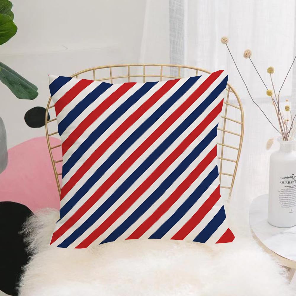 HYMSXW Cushion Cover,Throw Pillow Case Home Decorative for Living Room Bedroom Sofa Chair 20X20 Inch,Harbor Stripe, Vintage Barber Pole Helix of Colored Stripes Medieval,Pillowcase 50X50cm