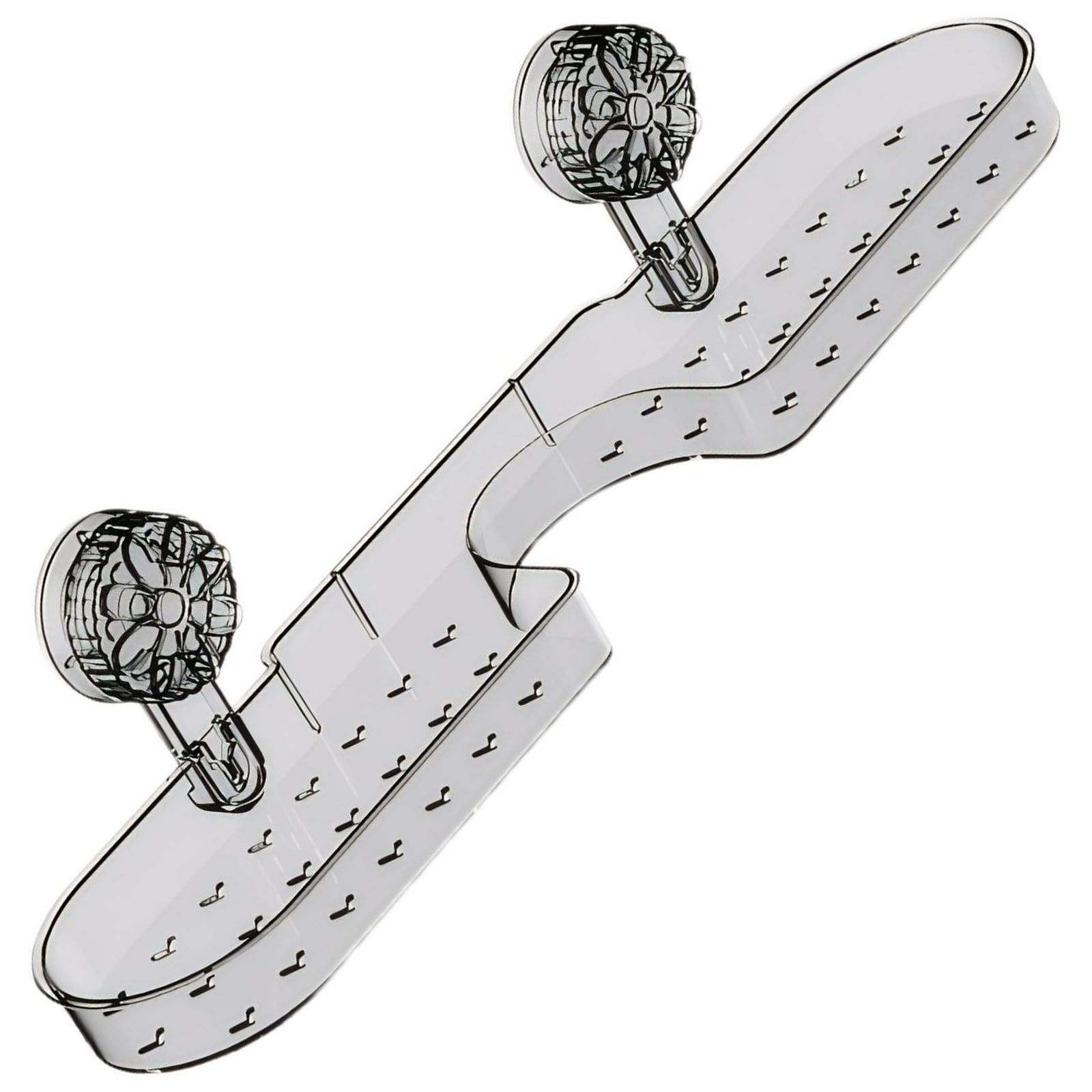 Lcpucc Bathroom Storage Organizer Caddy with Suction Cups for Shower and Countertop No Drill Mounting