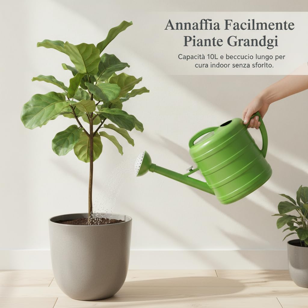 Annaffiatoio da Giardino Plastica, 10L, 10.1kg, extra spesso+durevole