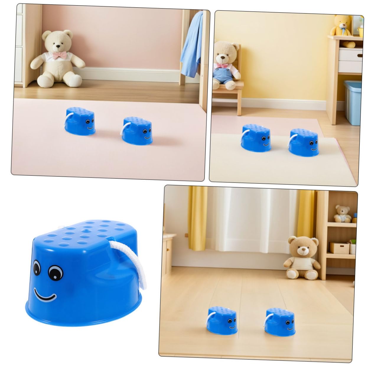 8 Zancos de Plástico para Niños, Zancos de Entrenamiento Sensorial para Mejorar el Equilibrio, Juguetes para Actividades al Aire Libre y Desarrollo de Confianza