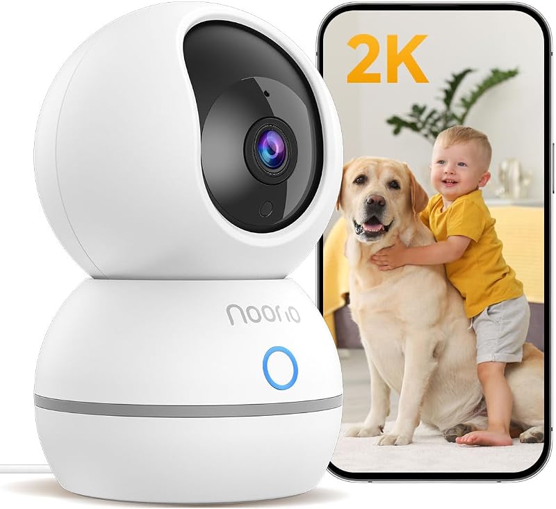 4MP/2K Indoor Security Camera, 2.4GHz UHD 360° PTZ Pet/Dog Camera | 4MP/2K UHD Resolution, One-Touch Call, 360° PTZ Coverage, 24/7 Recording, Night Vision, Auto Motion Tracking, 2.4G Only