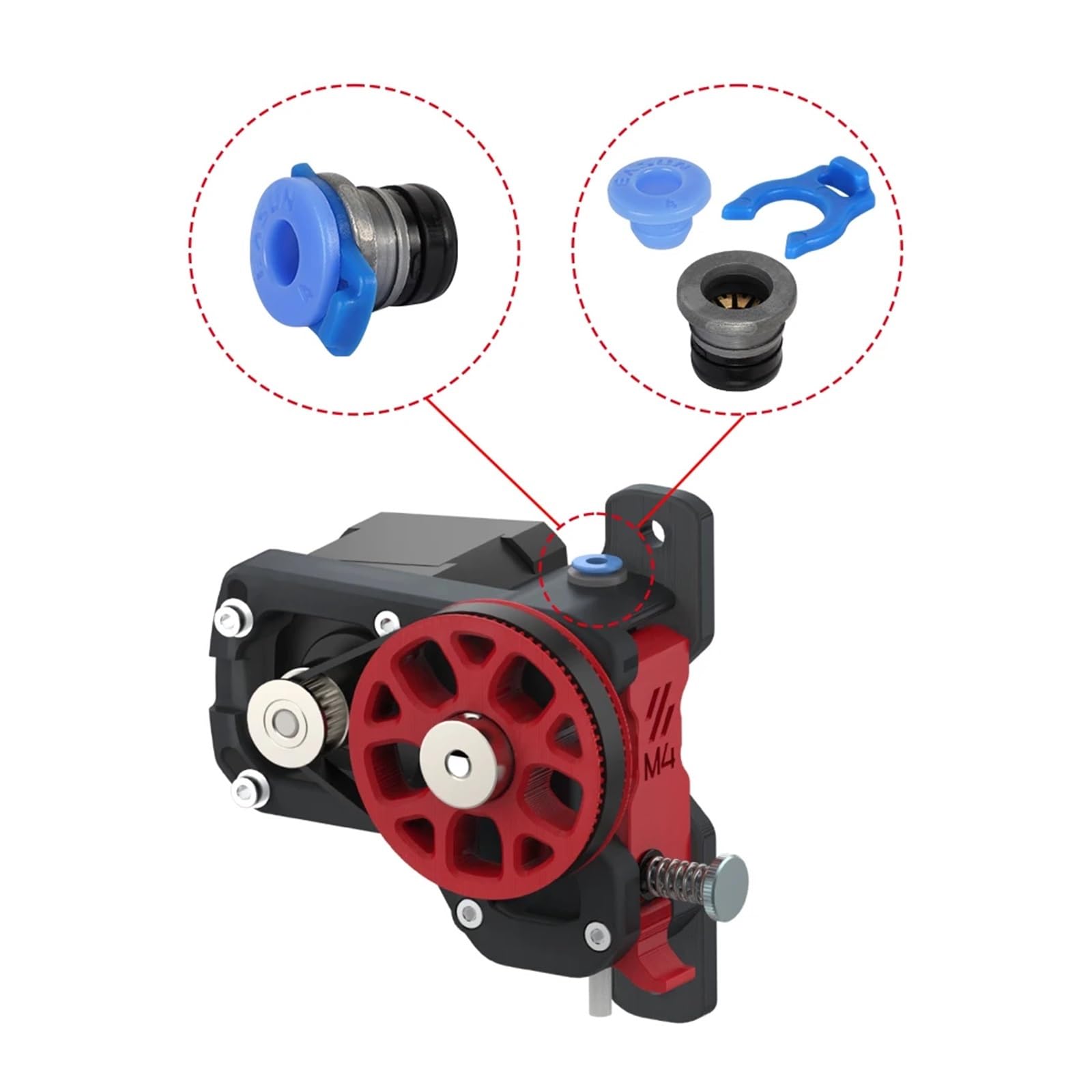 yaoqijie V2.0 M4 Extruder Zubehör 3D Drucker Teile Eingebettete Spannzangen Clips lasting(5 Pcs)