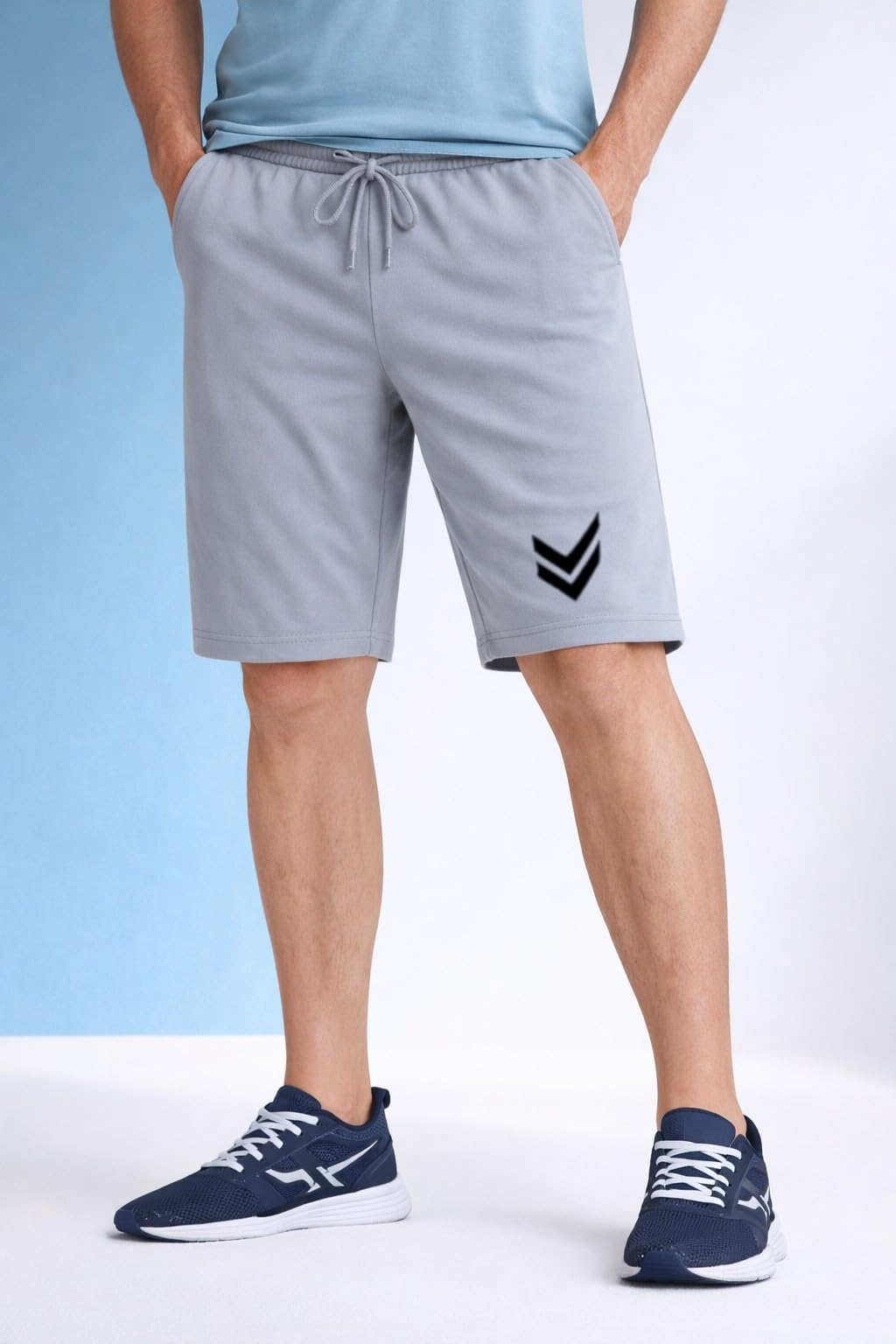 Skandaa Men's Shorts Grey 44-picture-35