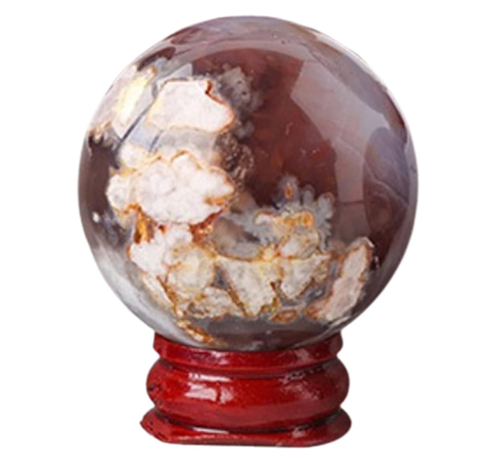 RVBLRDSE Black Gemstone Sphere Quartz Crystal Ball for Balancing Feng Shui Agate Stone Home Decor Spiritual Gift,40~50mm Gemstone Stone