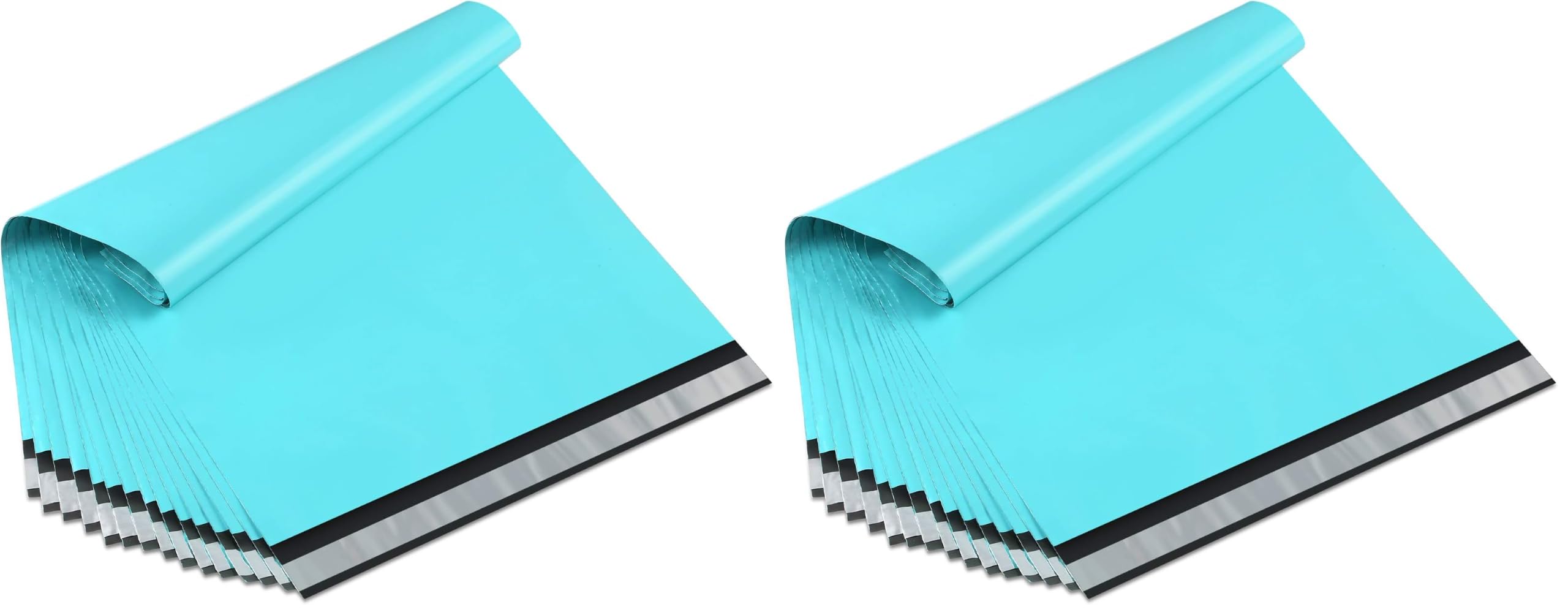 UCGOU Poly Mailers 12x15.5 Inch Teal 200 Pack Medium Shipping Bags #5 Strong Thick Mailing Envelopes Self Sealing Adhesive Waterproof and Tear Proof Boutique Packaging Postal for Clothing