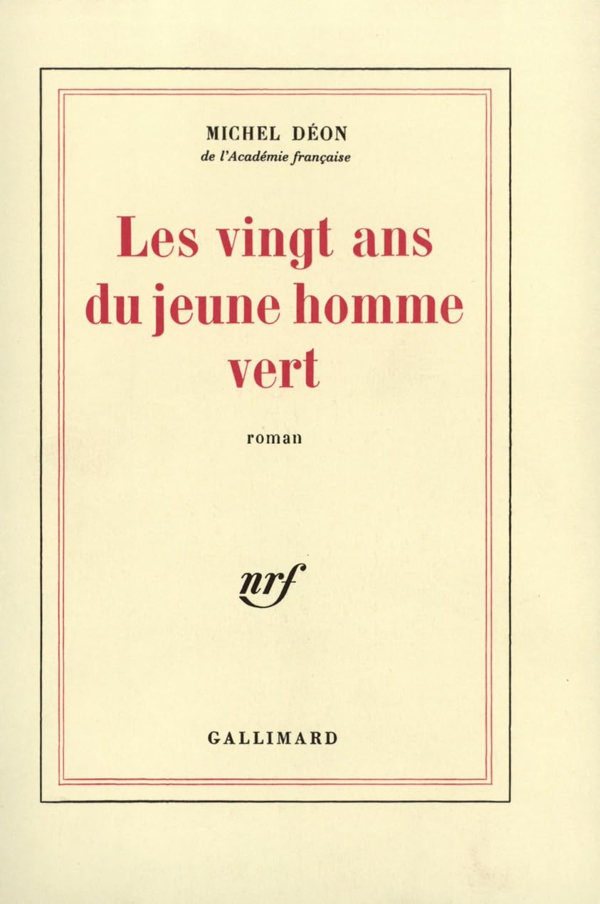 Les vingt ans du jeune homme vert